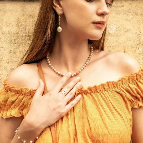 Spero London Chunky Baroque Pearl Drop Sterling Silver Earring