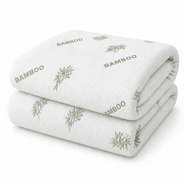 Night Zone Waterproof Bamboo Mattress Protector 40cm Deep – Quilted Extra Deep Mattress Cover