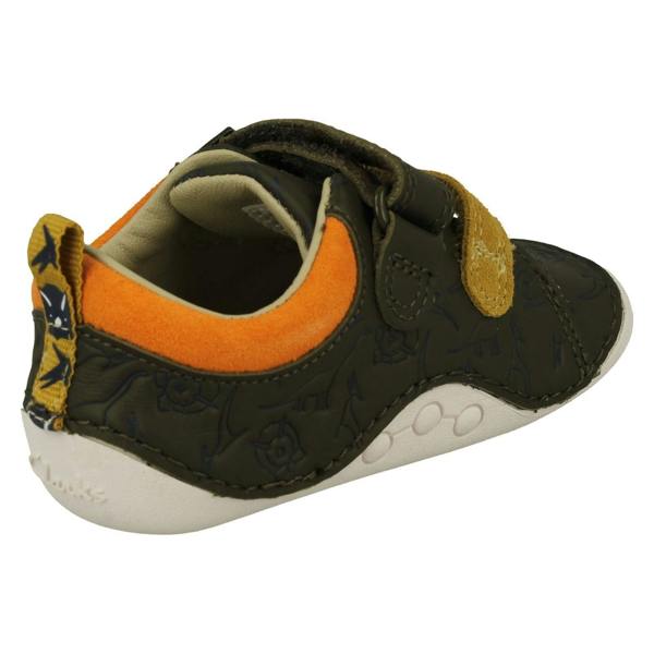Clarks Boys Clarks Embossed Dinosaur Detailed Cruiser Shoes Tiny Rex T