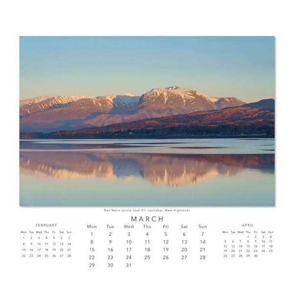 Colin Baxter, Scotland - The Light & The Land Deluxe Calendar 2027, Deluxe Calendars, Month To View, Travel, Gift