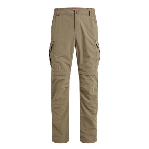 Craghoppers Mens NosiLife III Convertible Cargo Trousers - Pebble - 
