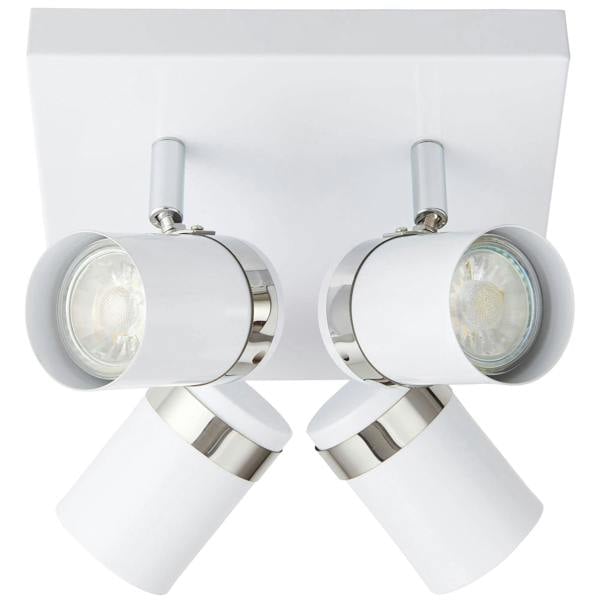 Pagazzi Lighting Camden 4 Light White Ceiling Spotlight Plate