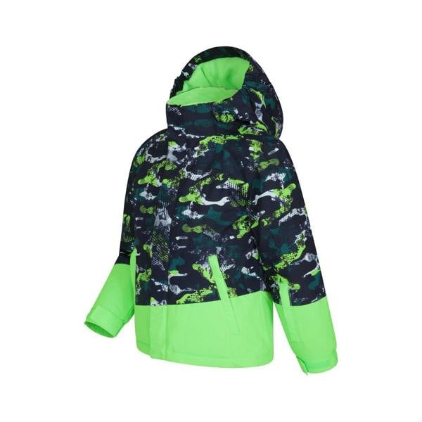 Mountain Warehouse Childrens/Kids Mogal Camouflage Ski Jacket - Green - 