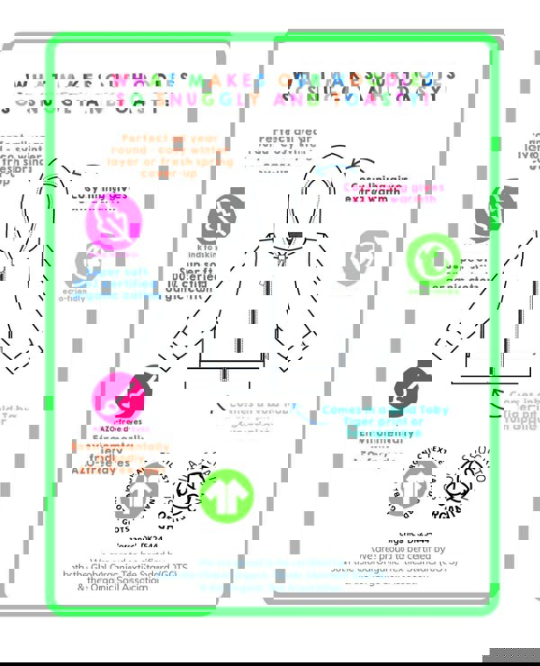 Organic Tonal Dinosaur Applique Hoodie - Toby Tiger