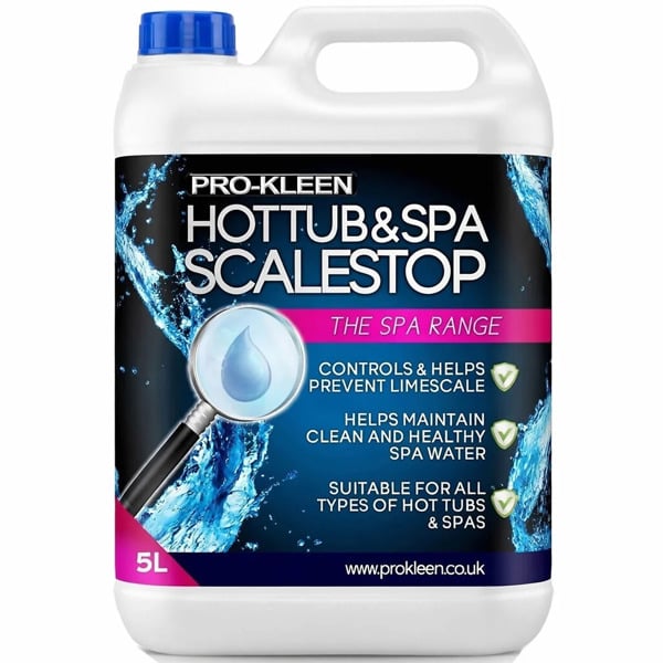 ProKleen 5L of Pro-Kleen ScaleStop Hot Tub & Spa Descaler - Limescale Removal & Prevention Inhibitor