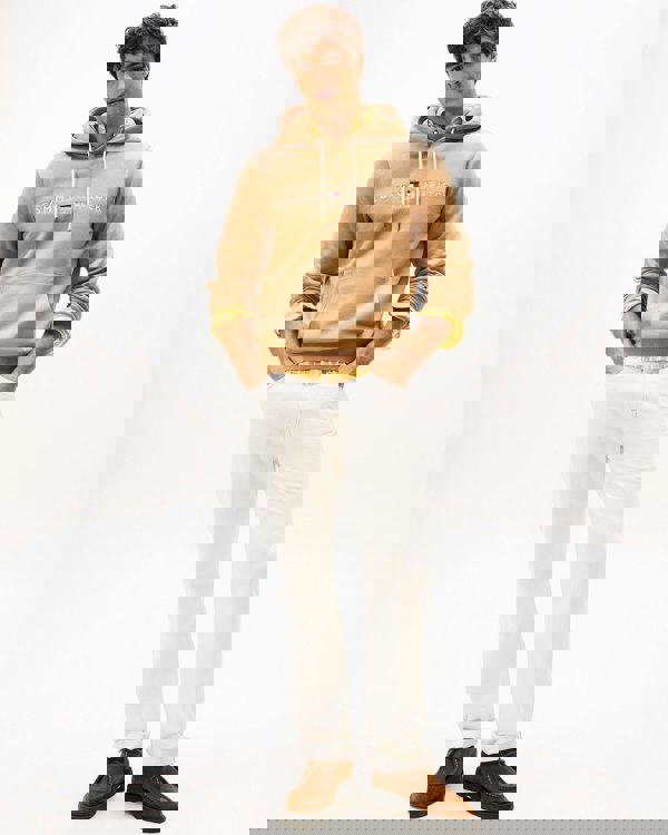 Tommy Hilfiger Tommy Logo Flex Fleece Hoodie - Timeless Camel