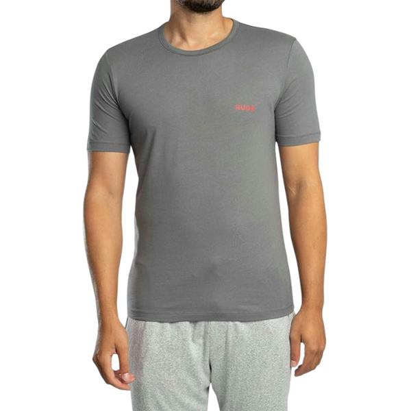 Hugo Mens Triplet Logo T-Shirt (Pack of 3) - Black/Grey/White - 