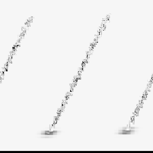 T. H. Baker 9ct White Gold 0.33ct Mixed Cut Lab Grown Diamond Half Eternity Ring LGR43796-33