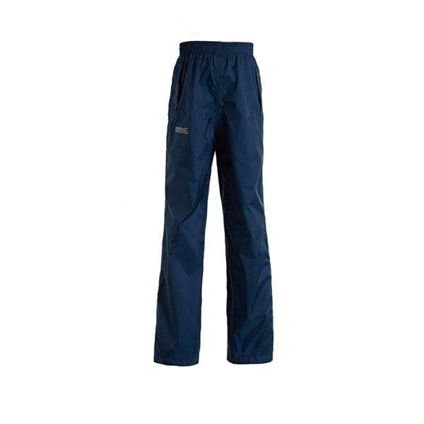 Regatta Great Outdoors Kids Boys Adventure Tech Pack It Waterproof Overtrousers - Midnight