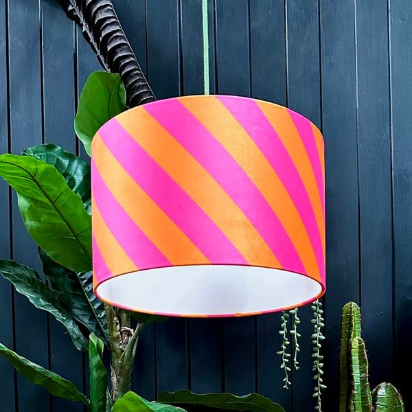 love frankie Helter Skelter lampshade in tutti frutti