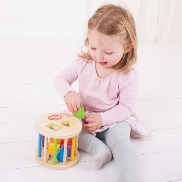 Bigjigs Toys First Rolling Shape Sorter