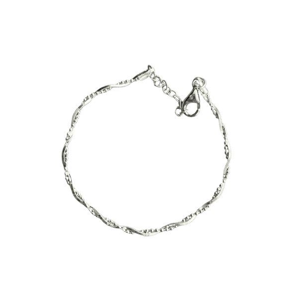 Spero London Bead Chain Twisted Sterling Silver Bracelet