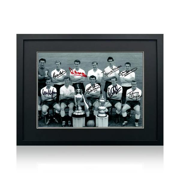 Tottenham Hotspur 1961 Squad Signed By 8 Image 1 Deluxe Mount Frame