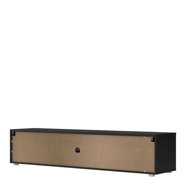 Wyld Haus Nagoya Black Low Media TV Unit 2 Doors 1 Drawer 1 Shelf