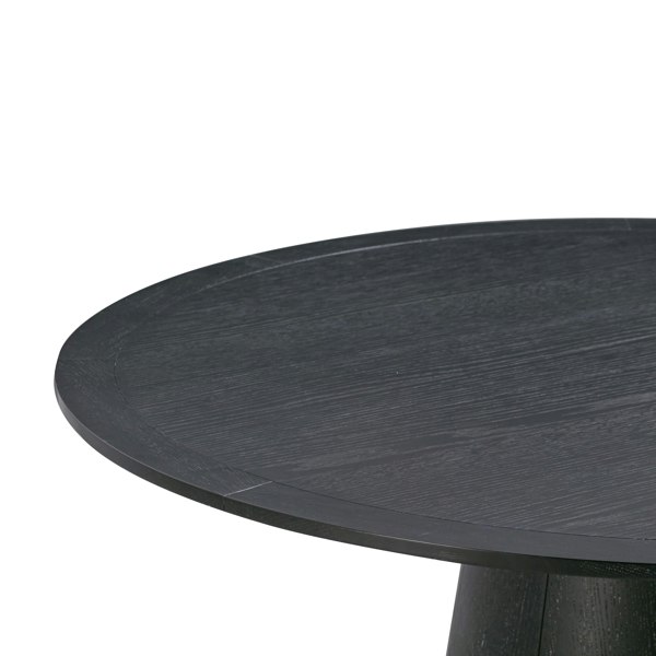 Furniture Edit Sahara Black Oak Round Dining Table