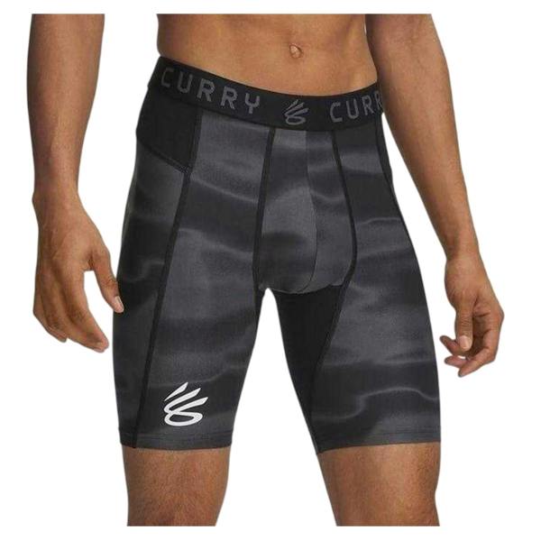 Under Armour Unisex Adult HeatGear Compression Shorts - Black/Grey - 