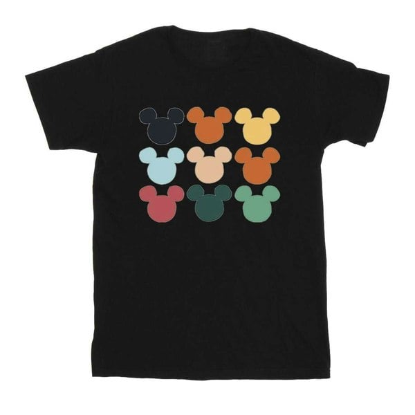 Disney Boys Mickey Mouse Heads Square T-Shirt - Black