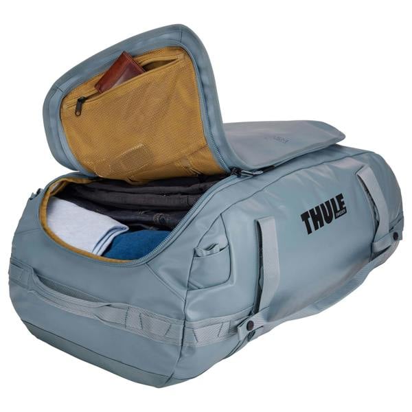 Thule Chasm 70L Duffel Bag Pond Grey Travel Luggage Backpack Recycled