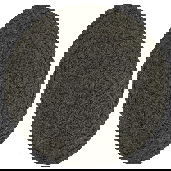 Nicoman Brown Reversible Scroll Stepping Stone