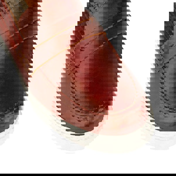 Embassy London Walter - Brown - Men's white sole Summer Loafer in brown soft leather