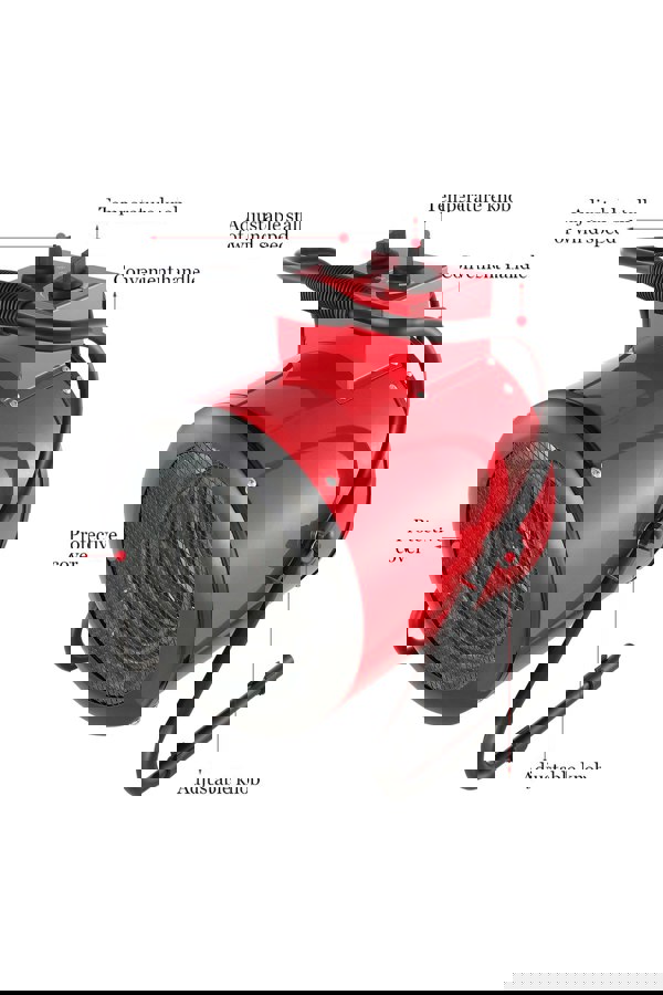 Living and Home 3KW Electric Fan Heater for Garage and Workshop