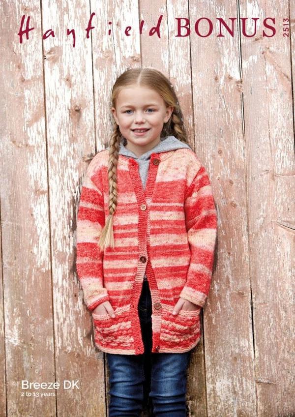 Hayfield Bonus Breeze DK Knitting Pattern 2513, Cardigans, Jackets for Kids, 2 - 13 Years