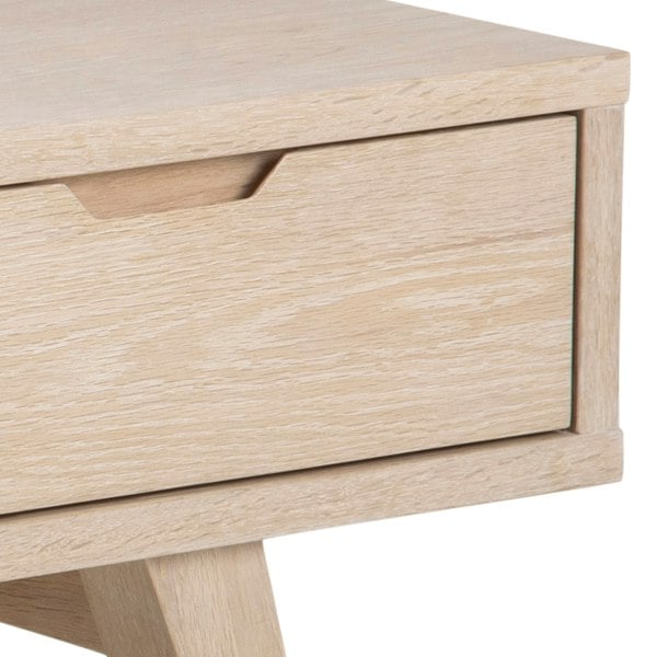 Furniture To Go A-Line TV Unit with 2 Drawers in White Oak