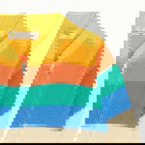 The Bonnie Mob Barnacle - Rainbow Stripe Cardigan