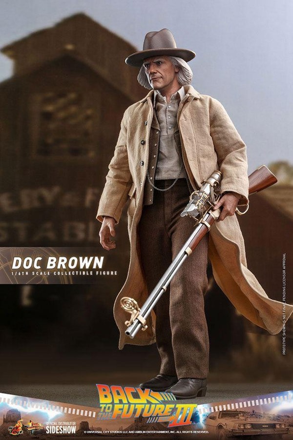 Hot Toys Doc Brown Back To The Future III Movie Masterpiece Action Figure 1:6 Scale Hot Toys 909370