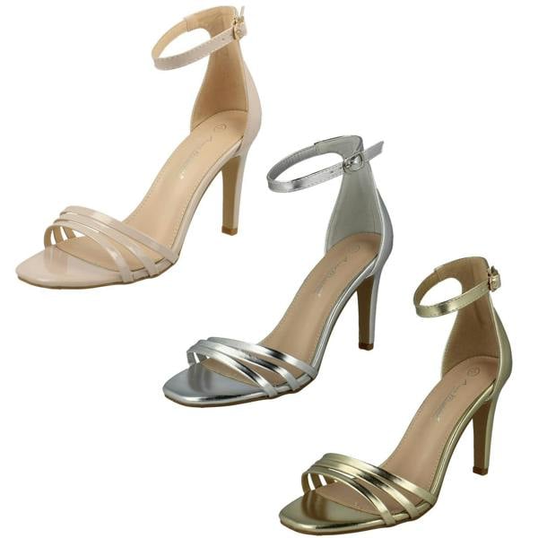 Anne Michelle Ladies Anne Michelle High Heeled Evening Sandals F12116
