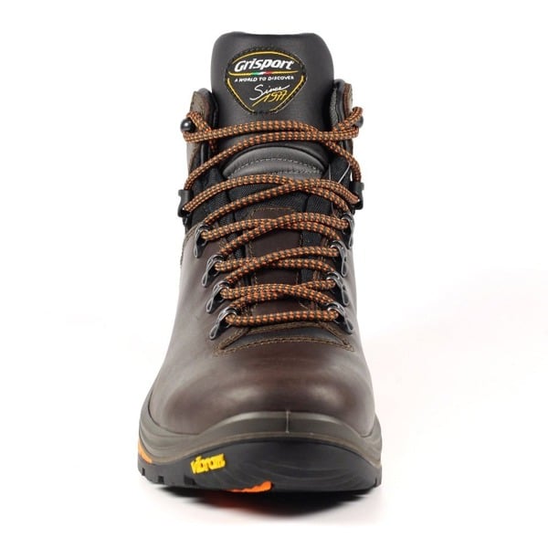 Grisport Mens Saracen Waxy Leather Walking Boots - Brown/Black