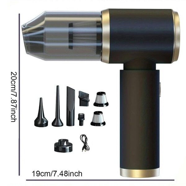Havendro Powerful Car Vacuum Cleaner Wet/Dry Cordless Strong Suction Handheld Cleaning