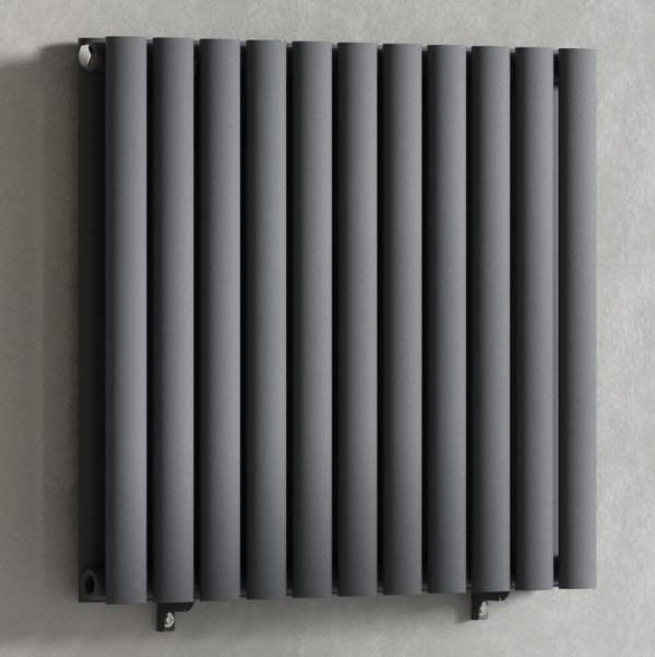 Anthracite-Gray-660-x-600-mm-Modern-Horizontal-Column-Designer-Radiator-Oval-Double-Panel-Radiator-Heater