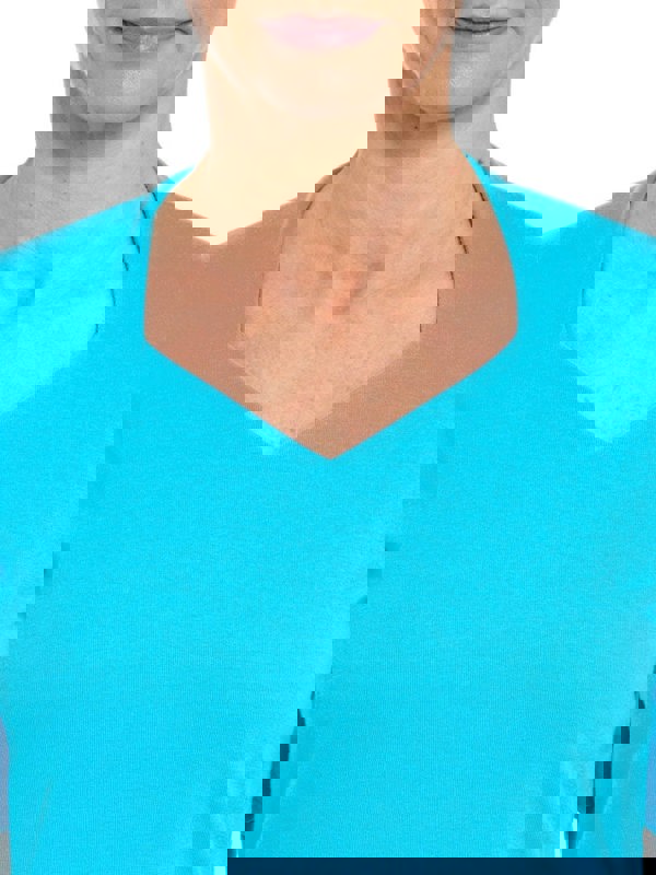 PennyPlain High Back Sweetheart Neck Top - Lagoon