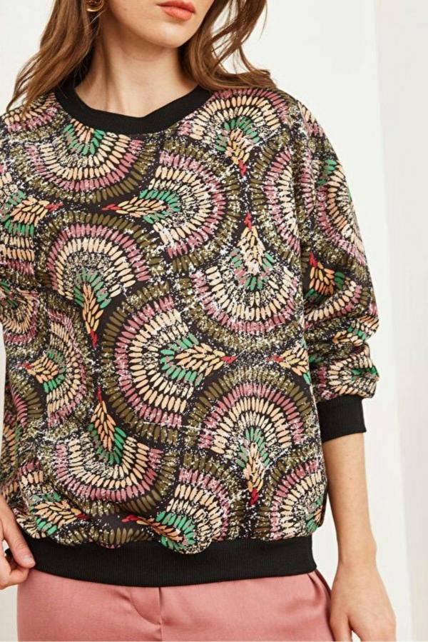 Hoxton Gal Basic Soft-Textured Oversized Sweatshirt