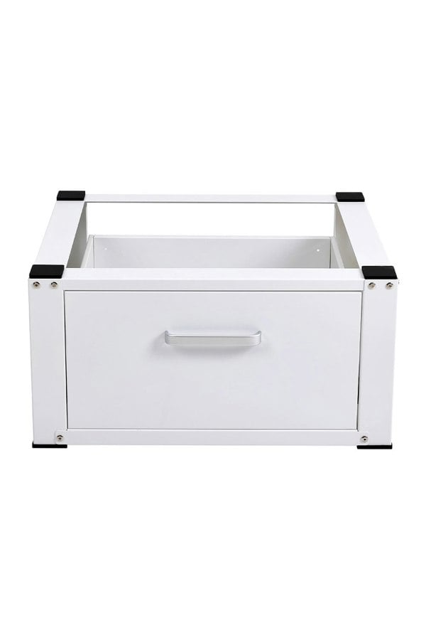 Living and Home Washing Machine Dryer Pedestal with Drawer