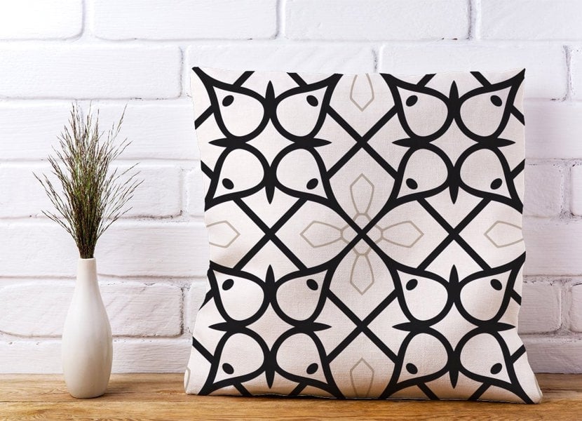 Warren Reed Arabic Style Pattern Cushions