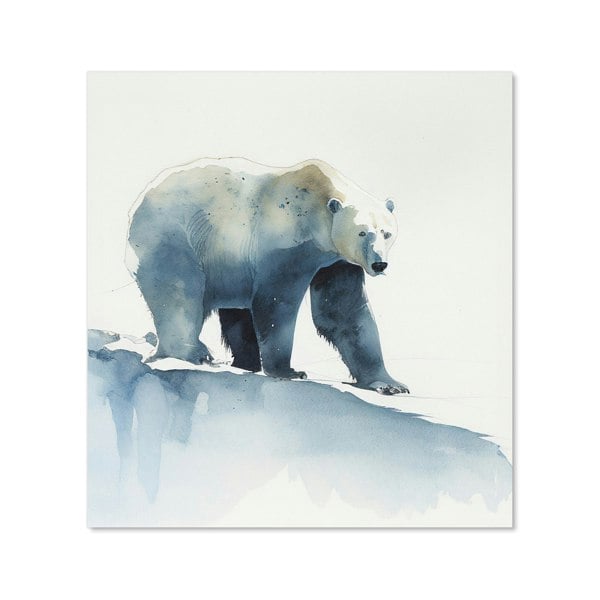 Warren Reed - Designer Polar Bear Watercolour Kitchen Splashback