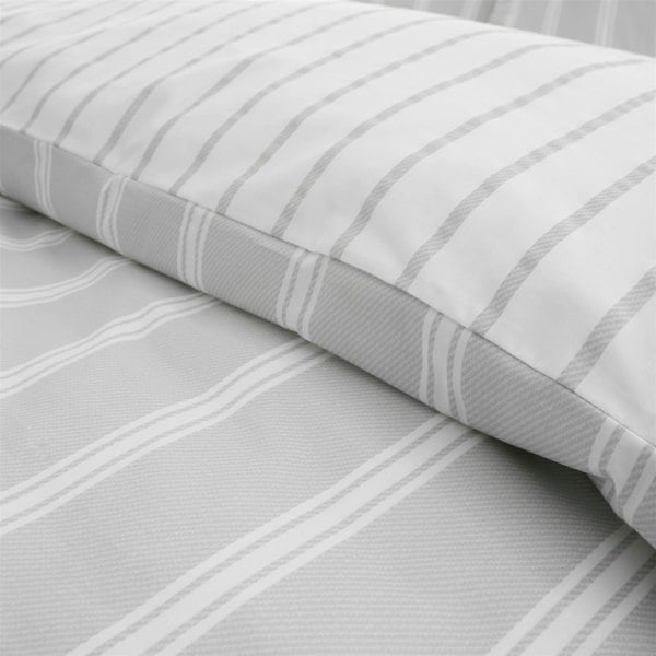 Bianca Ashford Stripe Silver Duvet Cover Set