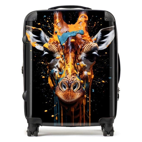 Warren Reed Giraffe Face Splashart Suitcase