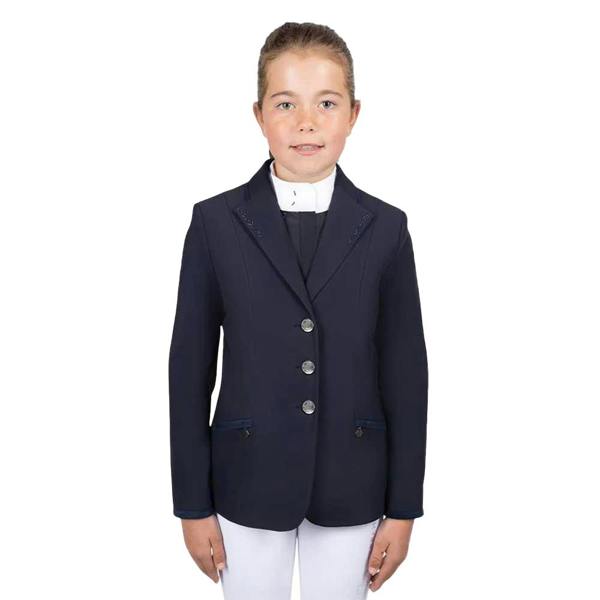 Coldstream Childrens/Kids Suede Horse Riding Jacket - Navy - 