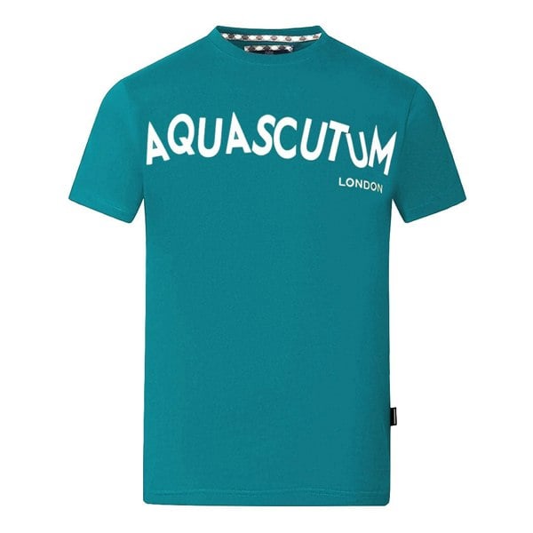 Aquascutum Distorted Logo T-Shirt - Green