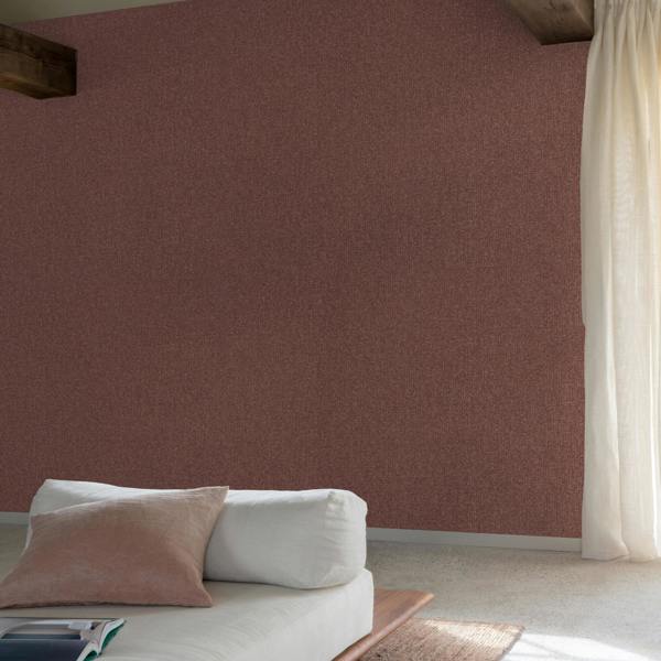 Grandeco Boutique Monroy Semi Plain Effect Luxury Weight Embossed Wallpaper, Red