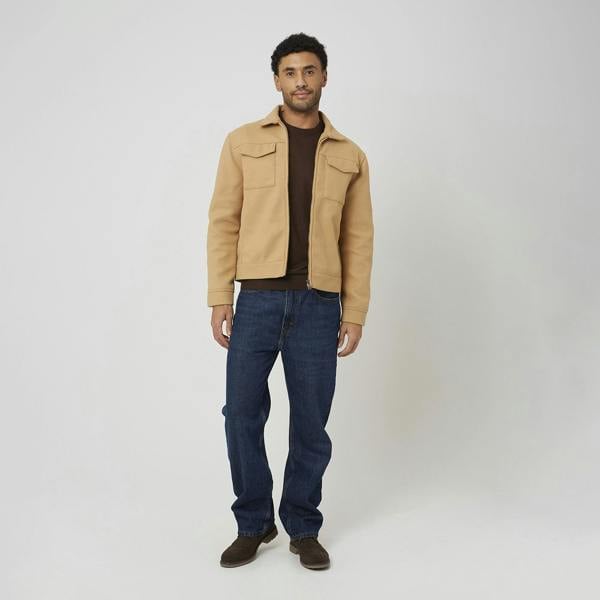 Brave Soul Camel Faux Wool Western Style Jacket - Camel Image 3