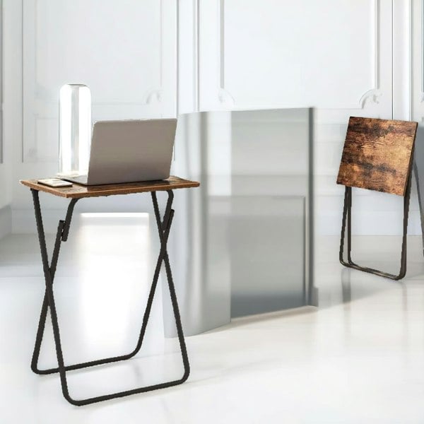 Rafaelo Mobilia Set of 2 Folding Side Tables