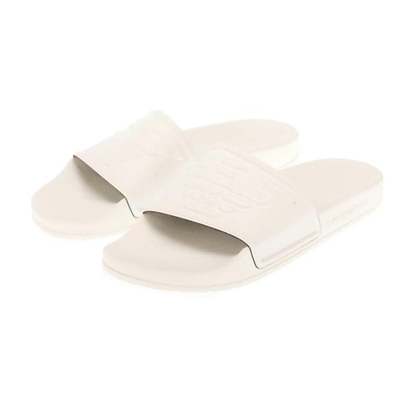 Armani Mens Eagle Logo Sliders - White
