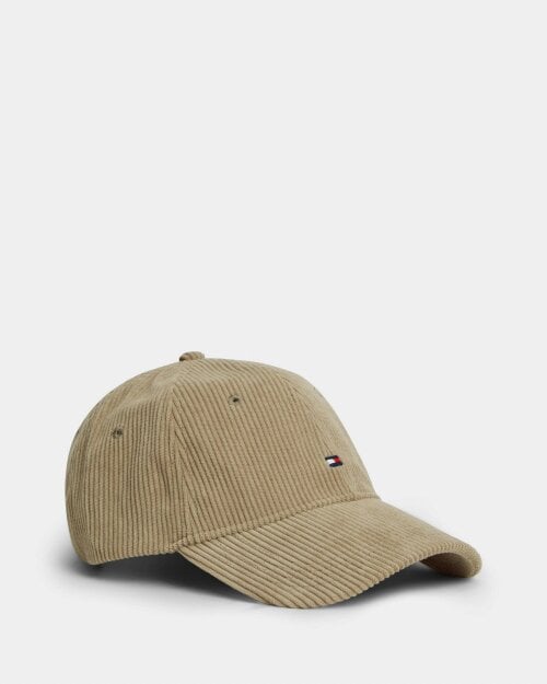 Tommy Hilfiger TH Flag Cord Mens 6 Panel Cap - Rustic Taupe