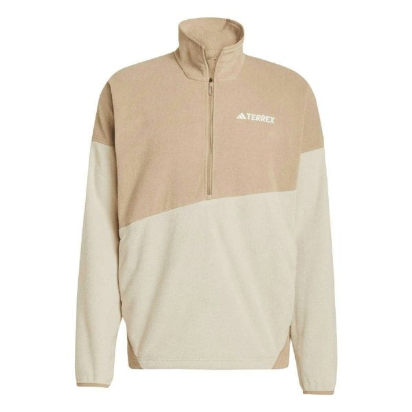 Adidas Mens Terrex Climawarm Fleece Jumper - Brown
