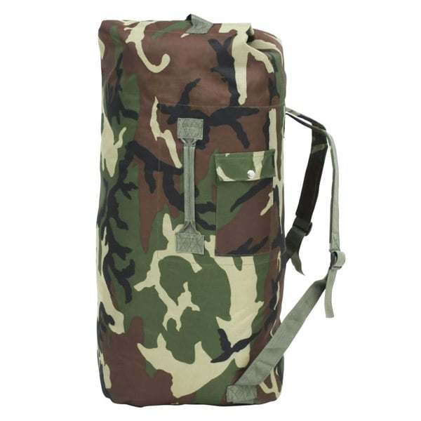 Berkfield Army-Style Duffel Bag 85 L Camouflage