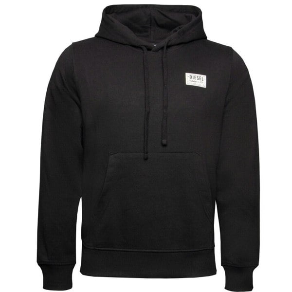 Diesel Patch Logo Black Hoodie S